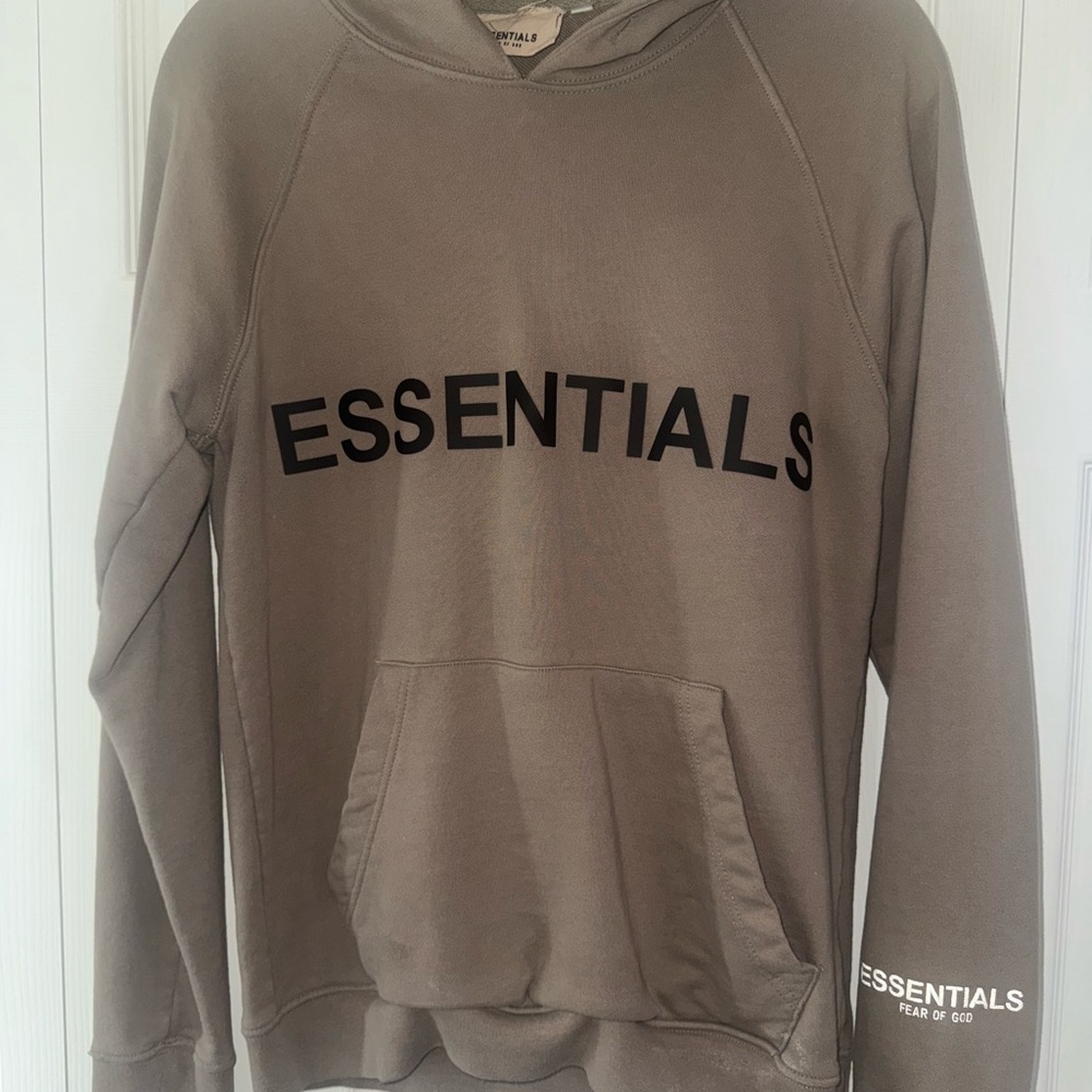 Fear of God Essentials Taupe Hoodie